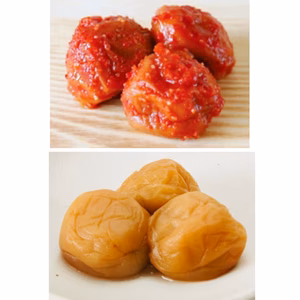 甘辛バランスが絶妙なキムチ梅500g　はちみつリンゴ酢梅500g　【おまけ付き】