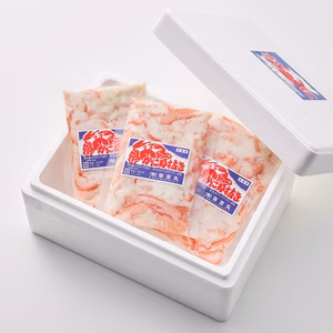 【父の日ギフト】佐渡島直送！『冷凍』浜茹で紅ズワイガニむき身200ｇ×3パック