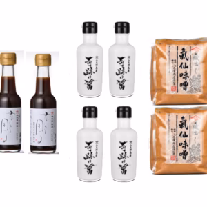 ぽん酢・奇跡の醤・気仙味噌（赤）まとめ買い（ダンボール入り）